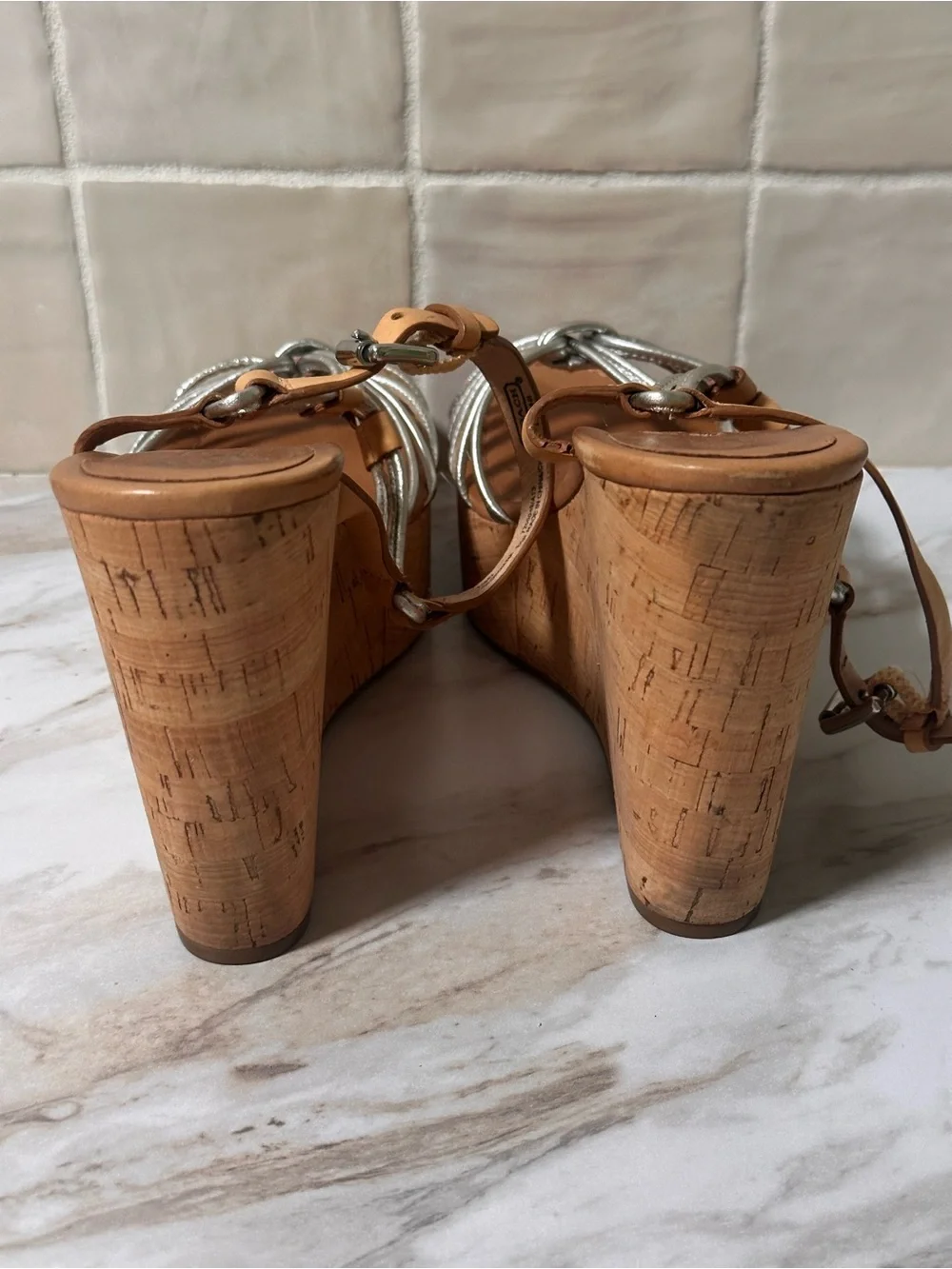 2013 Coach Georgiana Wedge Sandals. Size 8.5